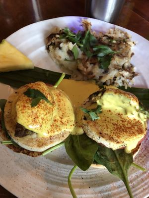 Avocado Benedict at No Bones Beach Club in Seattle