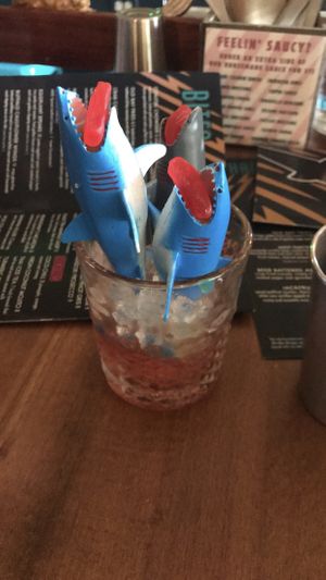 Shark shots at No Bones Beach Club in Seattle