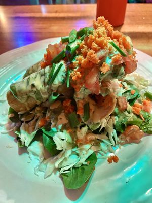 Jackfruit flautas  at No Bones Beach Club in Seattle