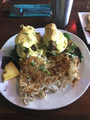 Crab Benedict  at No Bones Beach Club in Seattle
