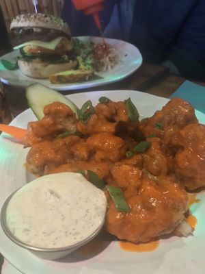 Cauliflower buffalo wings at No Bones Beach Club in Seattle