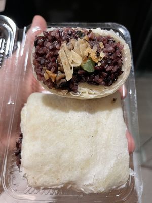 “Whole Wheat Wrap with Black Glutinous Rice"  at Ming Long in Taitung