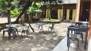 Outside area at Nomad Cafe in Hoi An