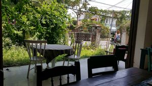 outside at Nomad Cafe in Hoi An