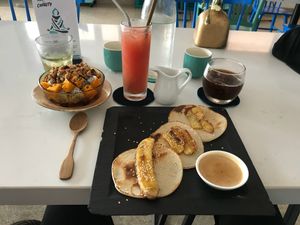 The pancakes are amaaaazing!!! A must try at Nomad Cafe in Hoi An