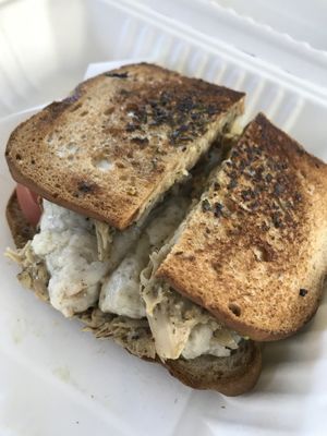 Gluten free tuna melt at The Butcher's Son in Berkeley