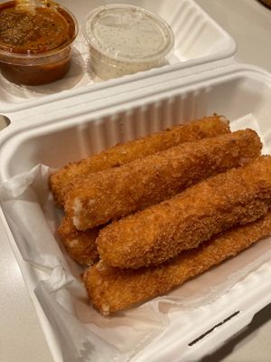 Mozzarella sticks FTW at The Butcher's Son in Berkeley