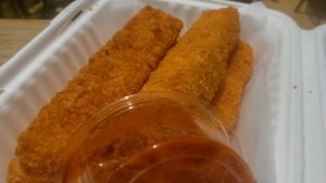 THE BEST MOZZ STICKS I'VE EVER HAD at The Butcher's Son in Berkeley