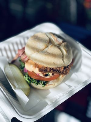 Chicken fried tofu sandwich  at The Butcher's Son in Berkeley