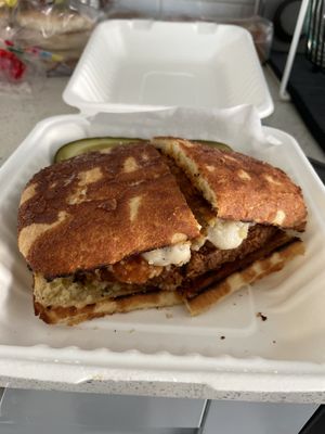 Vegan chicken parm  at The Butcher's Son in Berkeley