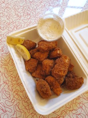 "Somethinf fishy " at The Butcher's Son in Berkeley