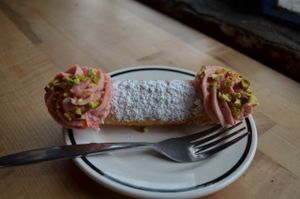 Cannelloni with cream and pistachio. Omg ! at The Butcher's Son in Berkeley