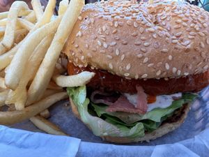 Buffalo chicken sandwich   at The Butcher's Son in Berkeley