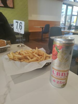 Fries and CBDA at The Butcher's Son in Berkeley