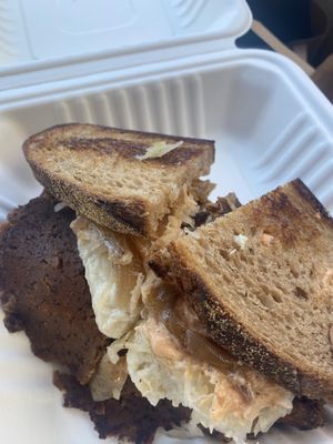 Smoked Pastrami Reuben  at The Butcher's Son in Berkeley