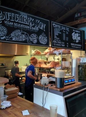 counter at The Butcher's Son in Berkeley