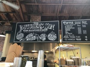 menu board at The Butcher's Son in Berkeley