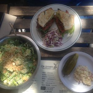 Cesar salad. BLT. Bacon macaroni salad  at The Butcher's Son in Berkeley