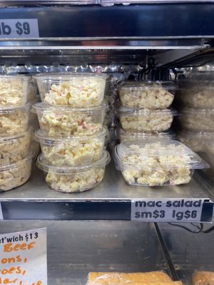 😛 Macaroni Salad with Faux Meat Bites - Tasty!   at The Butcher's Son in Berkeley