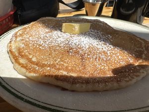 Donut inside a pancake  at The Butcher's Son in Berkeley