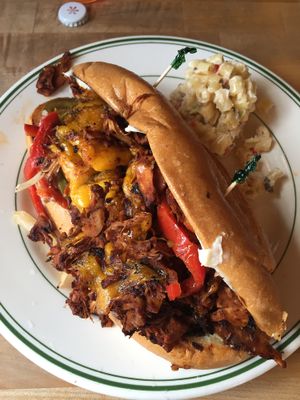 Steak and cheese w/ jackfruit sub and add jalepeño at The Butcher's Son in Berkeley