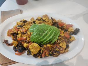 90s vegan scramble at The Butcher's Son in Berkeley