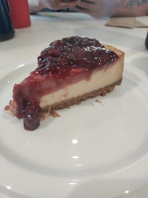 Cherry cheesecake at The Butcher's Son in Berkeley