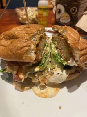 💞 So Satisfying and Yummy rhe Vegan Bacon is Good - Sauces were delicious!!! Recommend not ordering sides as it’s a great serving!   at The Butcher's Son in Berkeley