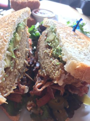 "fried chicken" sandwich  at The Butcher's Son in Berkeley