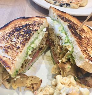 Lemon pesto Chicken at The Butcher's Son in Berkeley