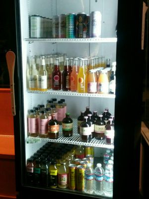 Drink case at The Butcher's Son in Berkeley