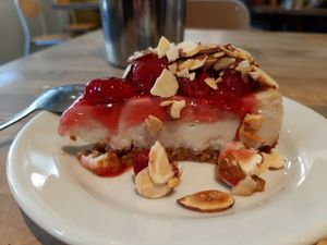 Cherry Cheesecake at The Butcher's Son in Berkeley