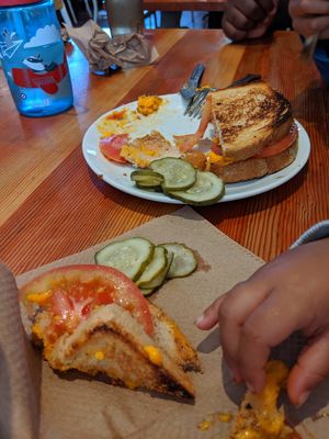 Children's menu grilled cheese sandwich at The Butcher's Son in Berkeley