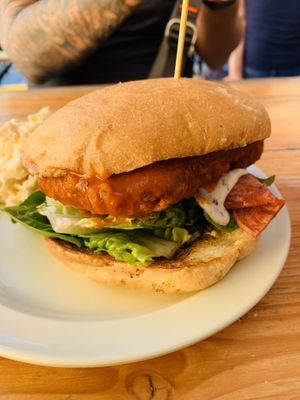 Buffalo chicken was good, bacon a bit chewy, overall decent  at The Butcher's Son in Berkeley