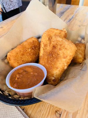 Mozzarella sticks were alright.  at The Butcher's Son in Berkeley