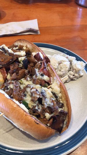 Philly cheesesteak roll  at The Butcher's Son in Berkeley