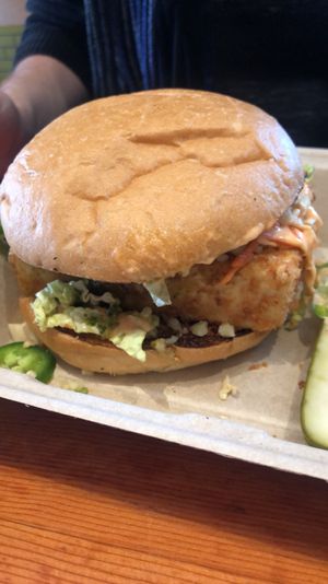 Tofu katsu burger  at The Butcher's Son in Berkeley