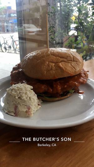 Buffalo sandwich (one of my favorites) at The Butcher's Son in Berkeley