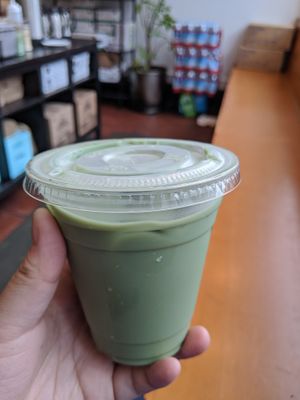 Vegan Matcha Latte at The Butcher's Son in Berkeley
