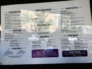 Menu at OM Foods in Chico