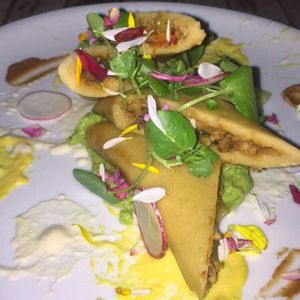 vegan tamale at Plant Food and Wine in Miami