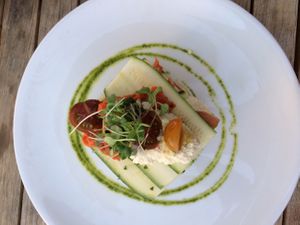 lasagna at Plant Food and Wine in Miami