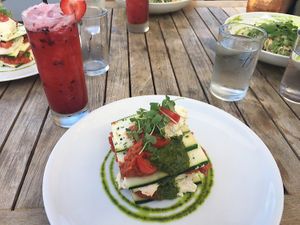 raw zucchini  at Plant Food and Wine in Miami