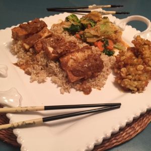 Peanut Bomb with Tofu!  at Mango on Main in Napa