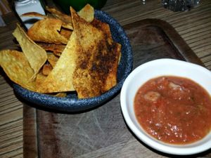 vegan starter at Las Iguanas in Milton Keynes