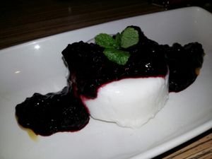 a vegan desert at Las Iguanas in Milton Keynes