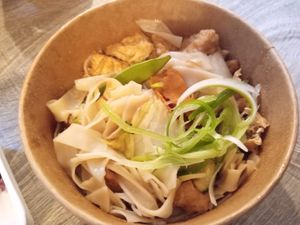 With tofu' at Tata Restaurant in Vienna