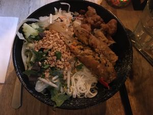 bun chay with seitan  at Tata Restaurant in Vienna