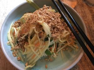 vegan mango salad  at Tata Restaurant in Vienna