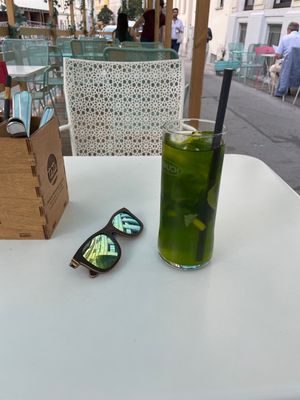 Limette Grüner Eistee  at Tata Restaurant in Vienna